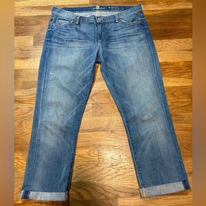 7 FOR ALL MANKIND the skinny crop & roll jeans